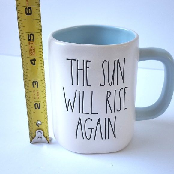 Rae Dunn Ceramic white blue mug New - Picture 2 of 5